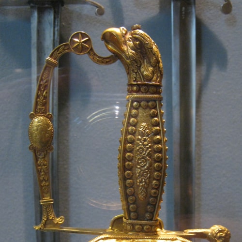 eagle head pommel on pre-civil war sword 