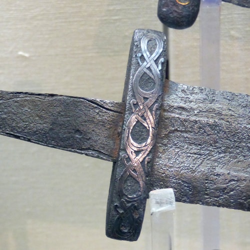 viking sword decorative hilt 