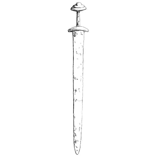 viking weapons drawings