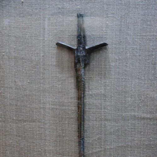 horned bronze age sword